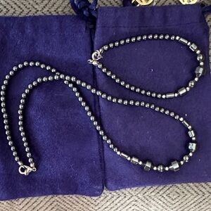 Hematite Necklace and bracelet set